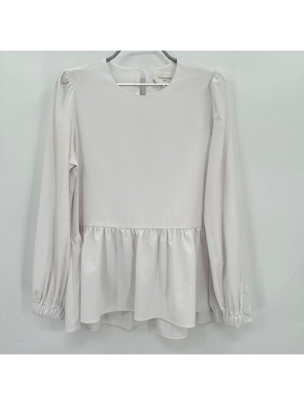 Pomander Place by Tuckernuck White Carlota Blouse size XS PO Peplum Top